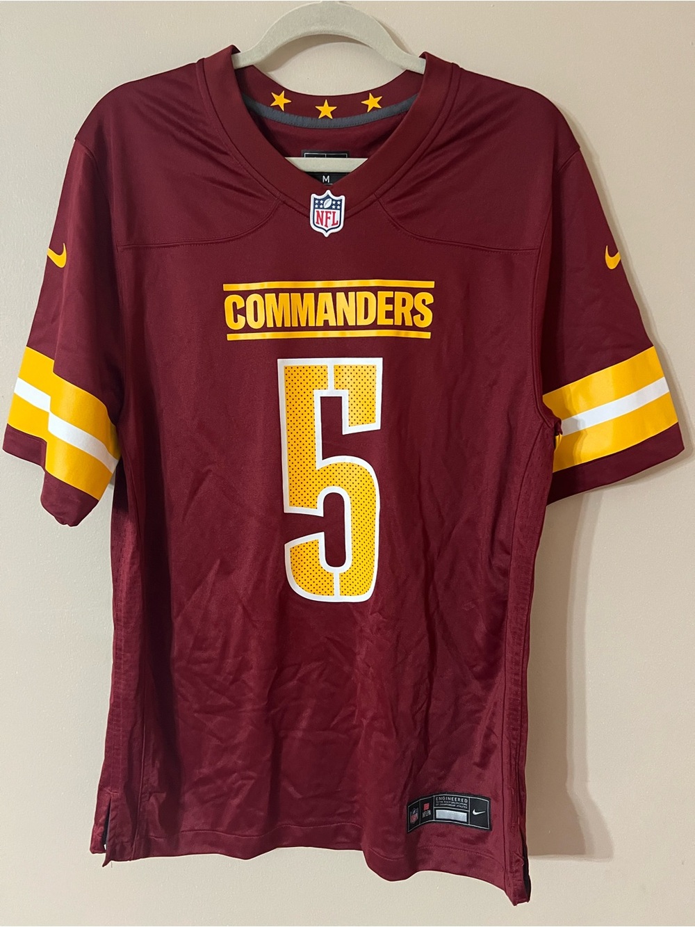 Nike Washington Commanders Jayden Daniels #5 Game Jersey